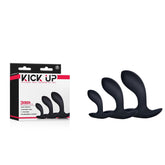 Kick Up Anal Trainer Set - Black Butt Plugs - Set of 3 Sizes - Mr and Mrs D's